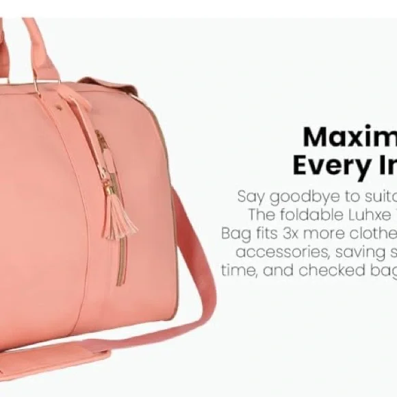 Luhxe Travel Bag 2.0 w/Roller | Snow - Picture 4 of 10